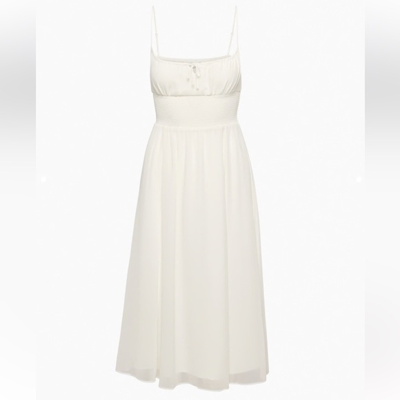 aritzia wilfred chiffon midi dress - Picture 2 of 7